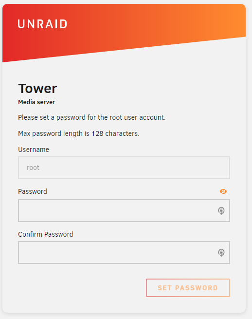 Root-Passwort festlegen